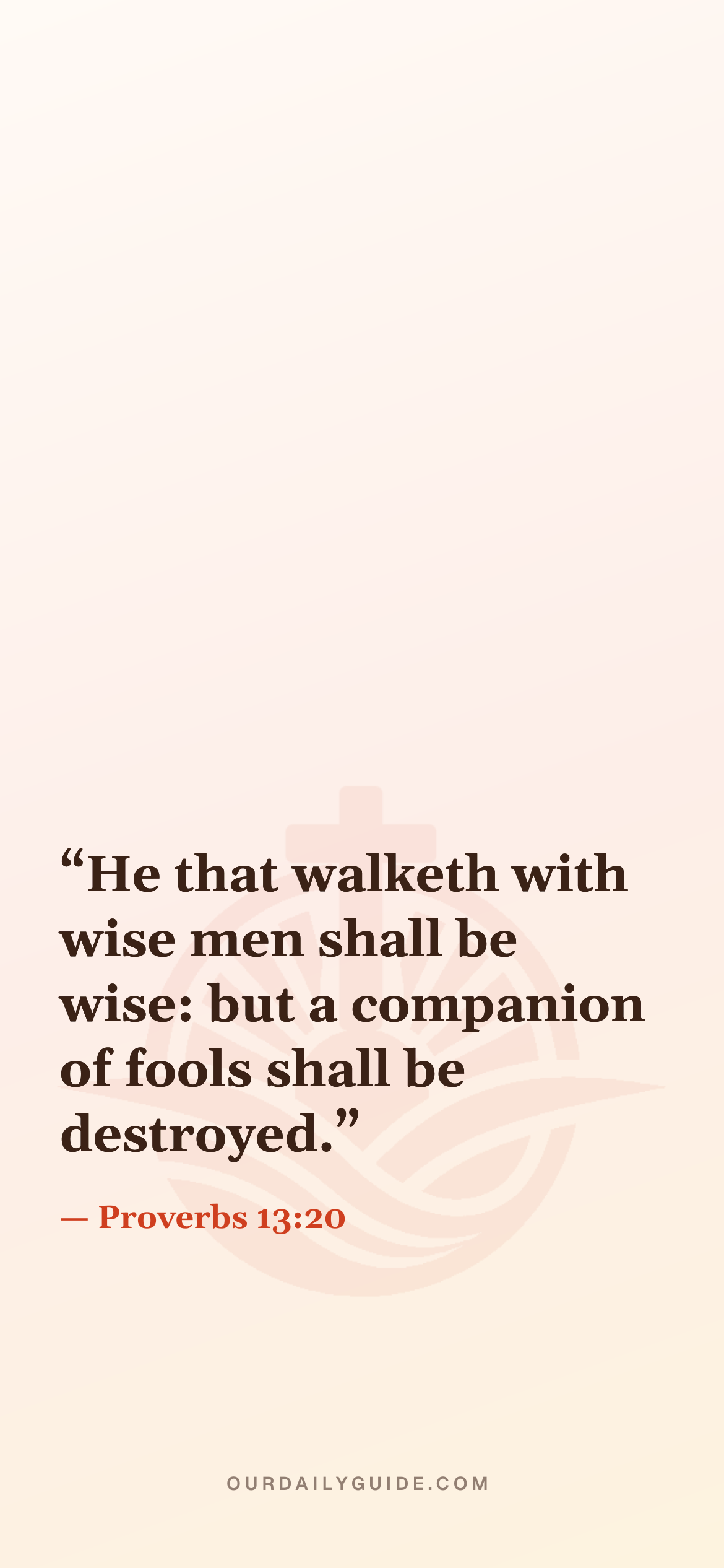 The verse as a phone wallpaper — plain