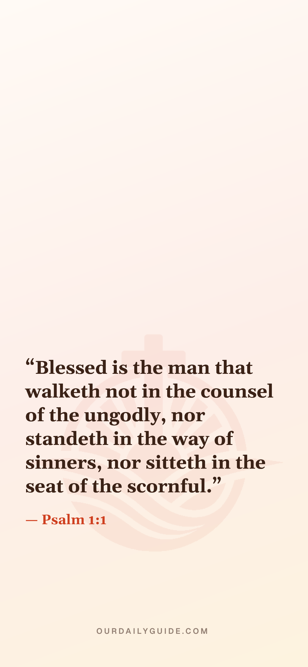 The verse as a phone wallpaper — plain