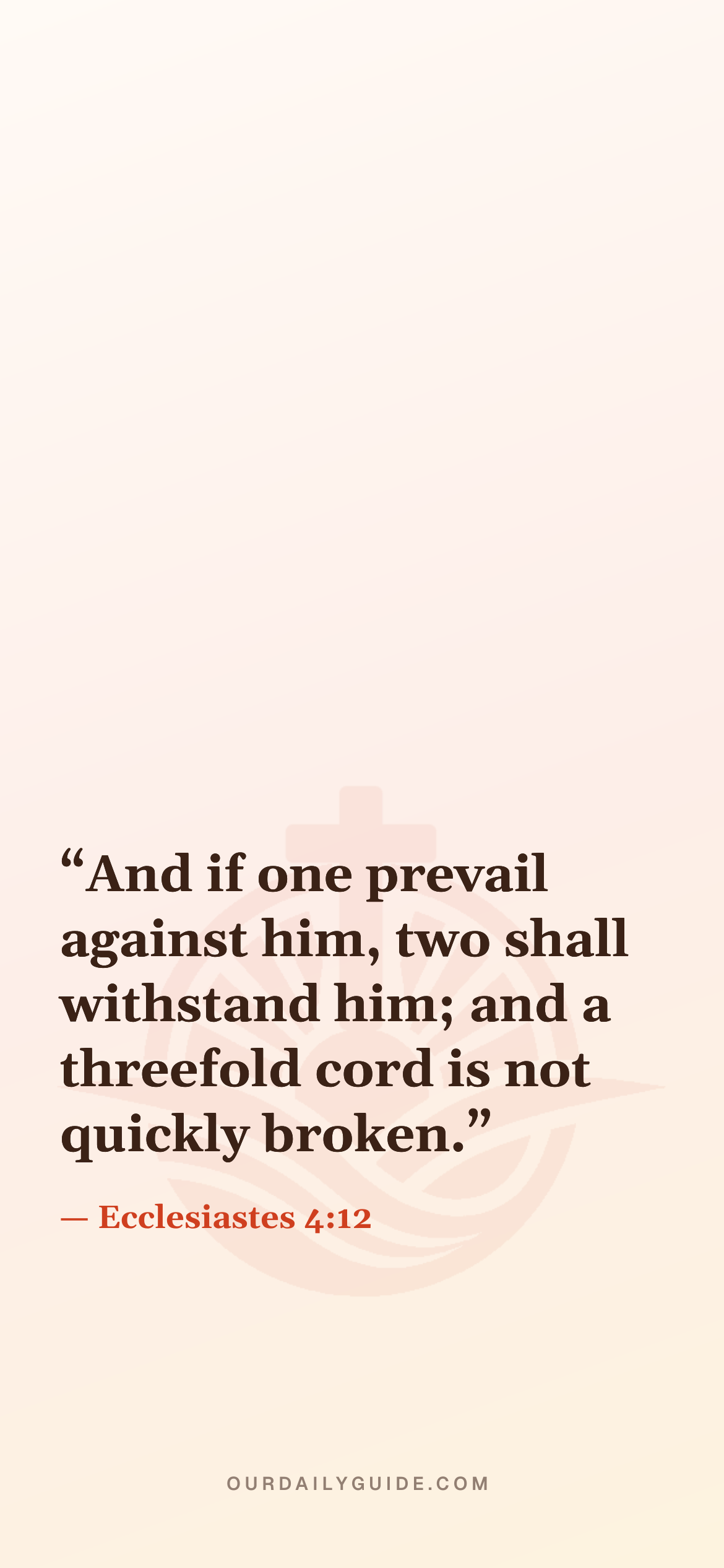 The verse as a phone wallpaper — plain