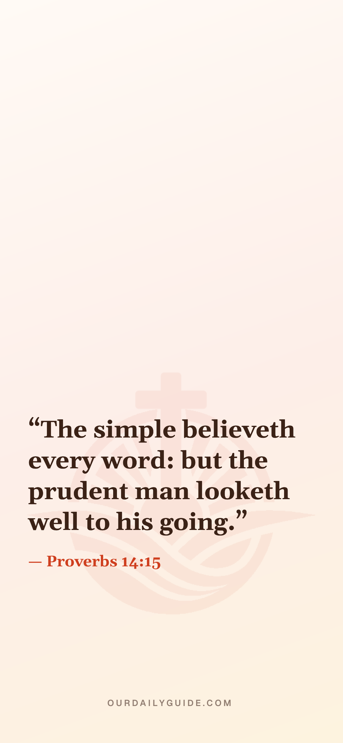 The verse as a phone wallpaper — plain