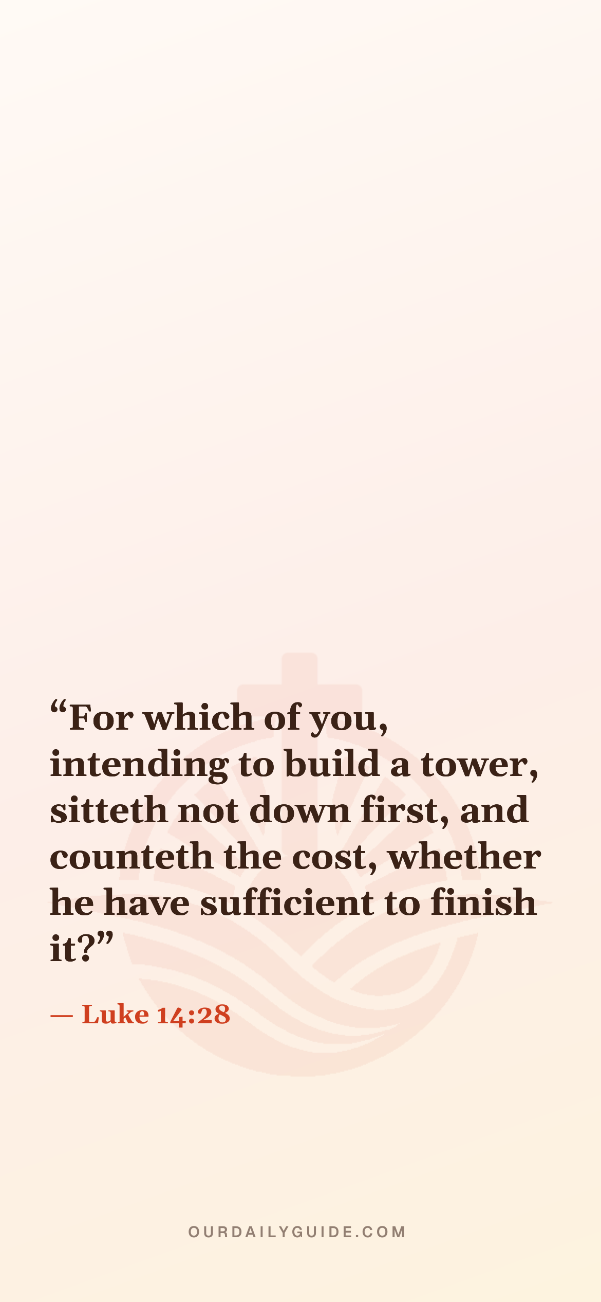The verse as a phone wallpaper — plain