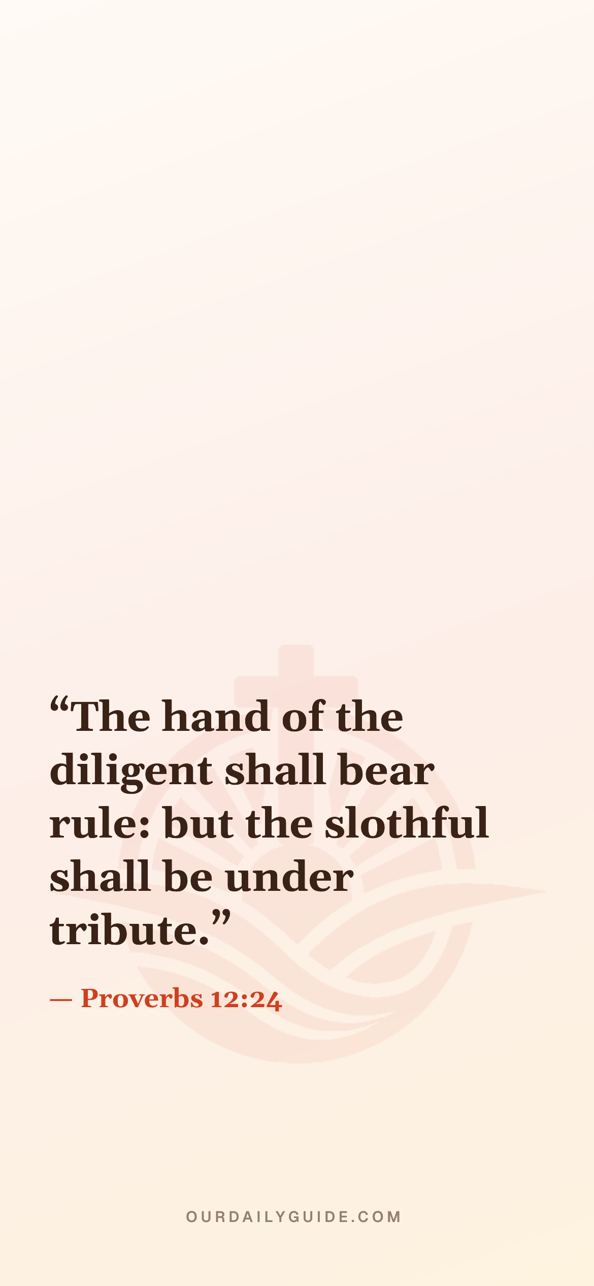 The verse as a phone wallpaper — plain