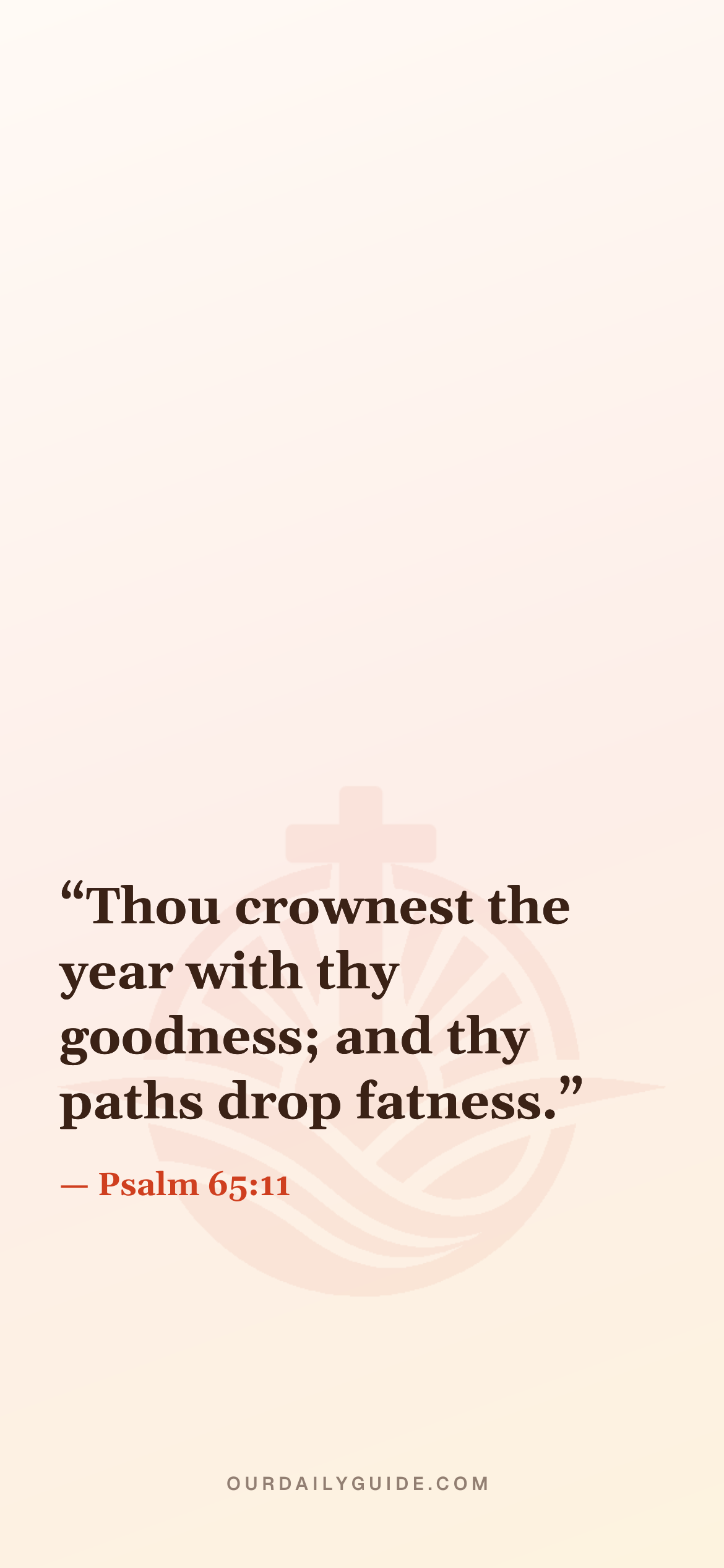 The verse as a phone wallpaper — plain