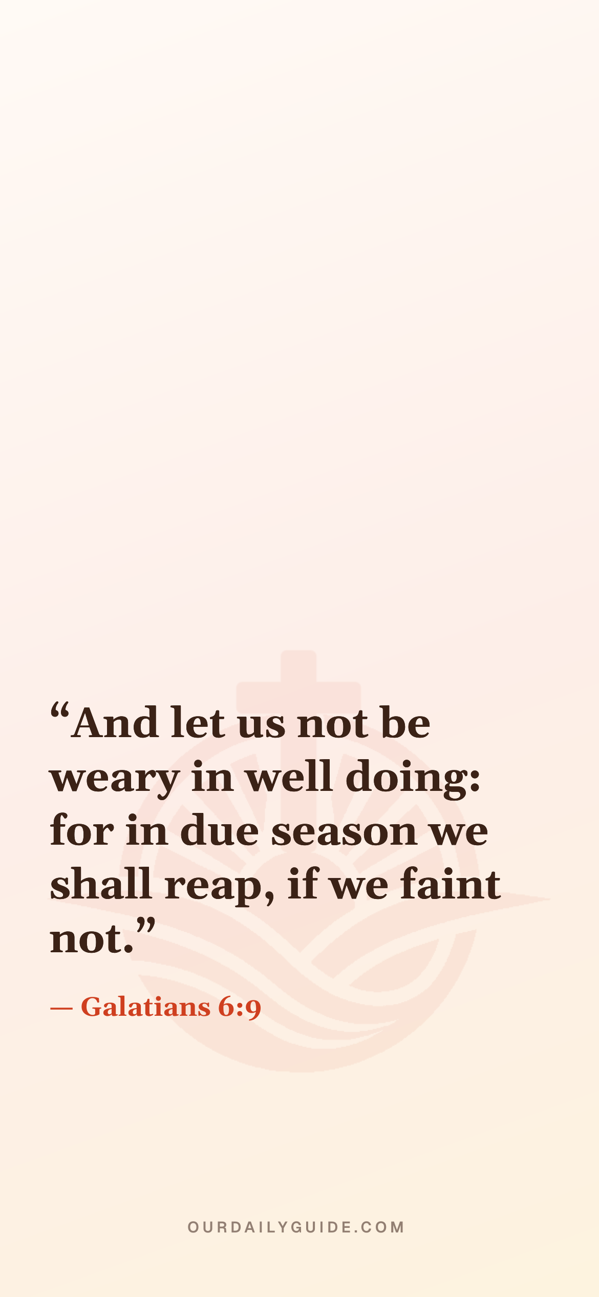 The verse as a phone wallpaper — plain