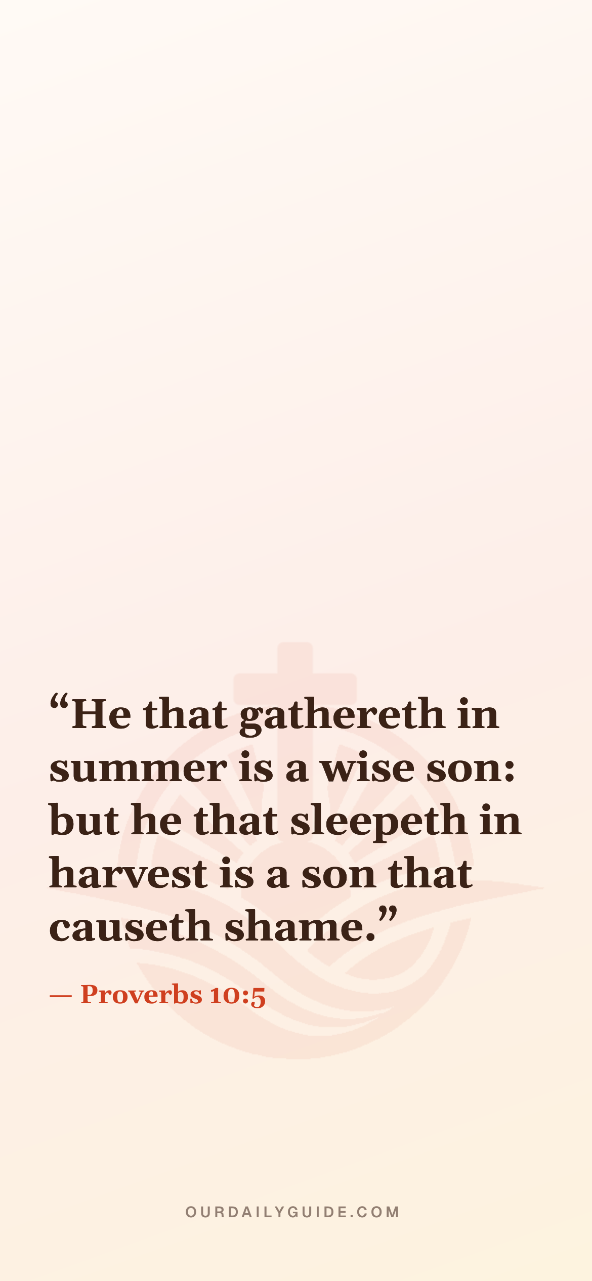 The verse as a phone wallpaper — plain