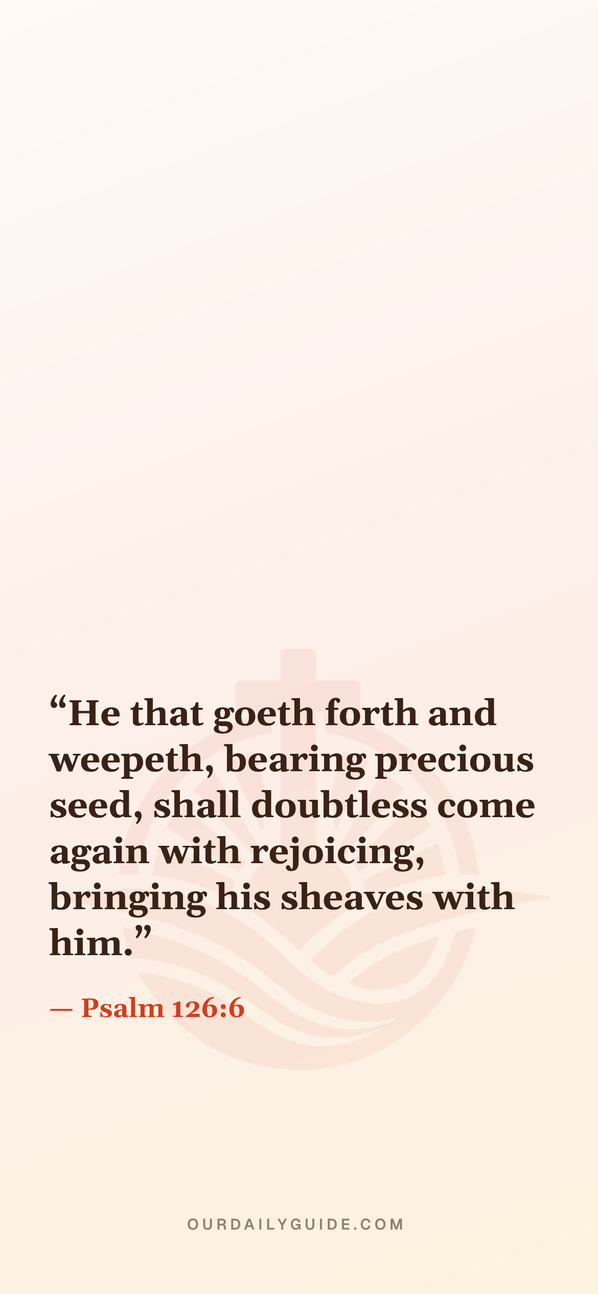 The verse as a phone wallpaper — plain