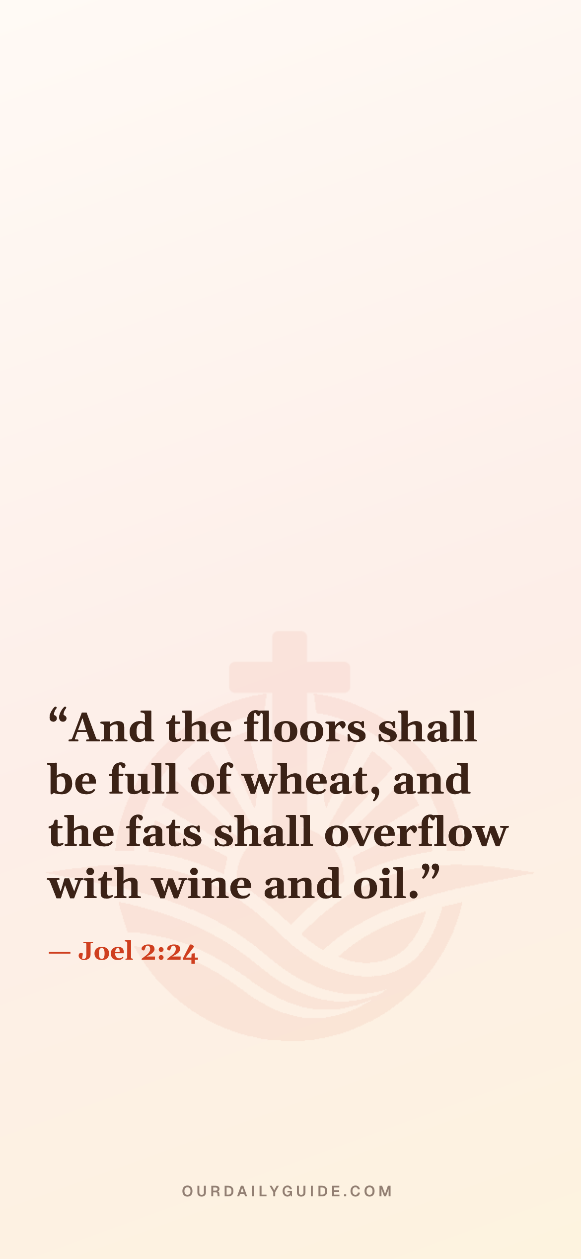 The verse as a phone wallpaper — plain
