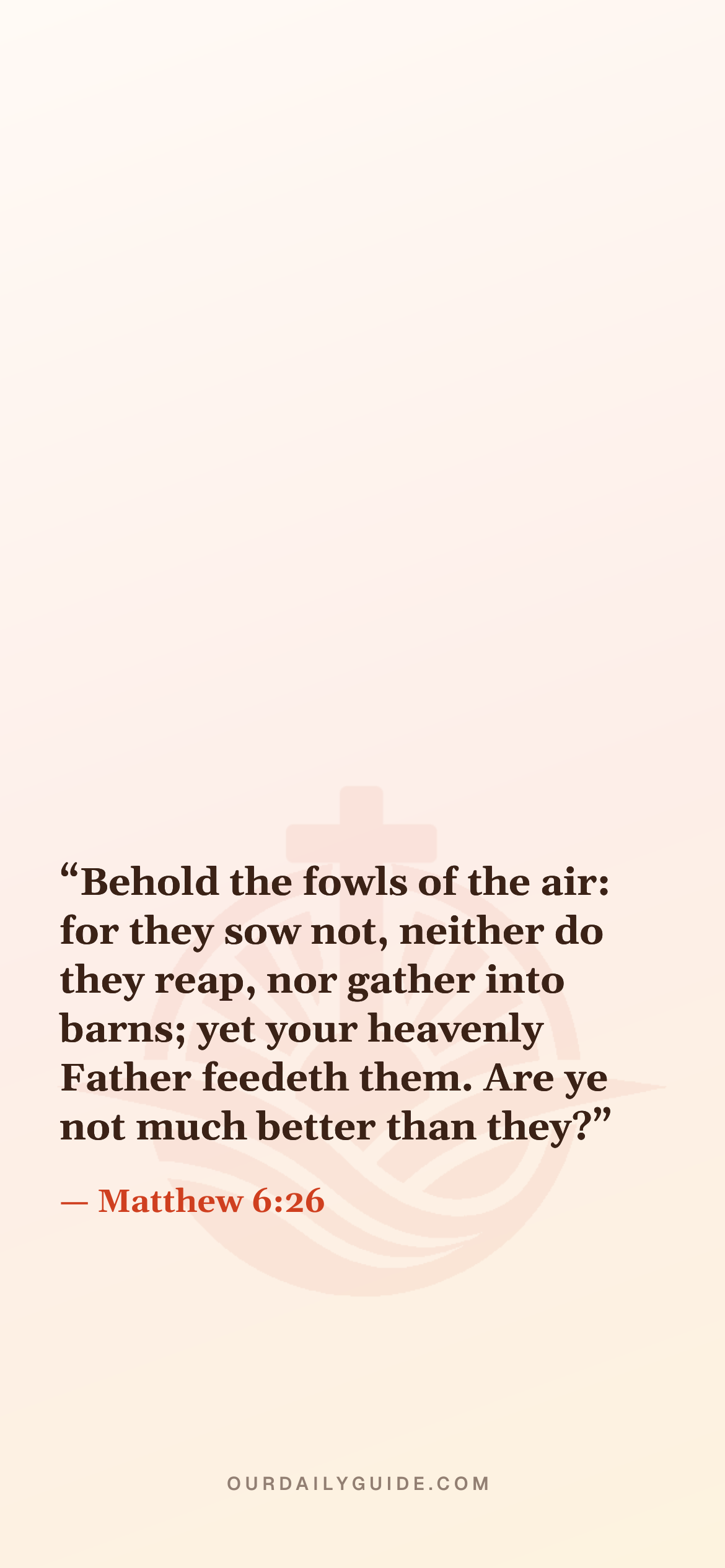 The verse as a phone wallpaper — plain
