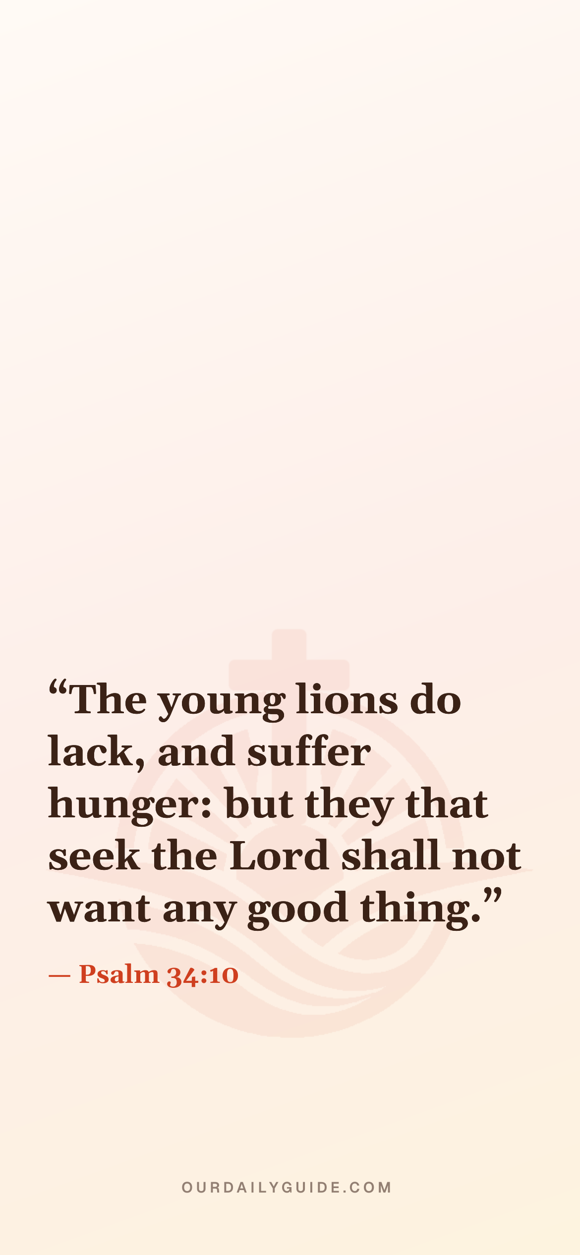 The verse as a phone wallpaper — plain