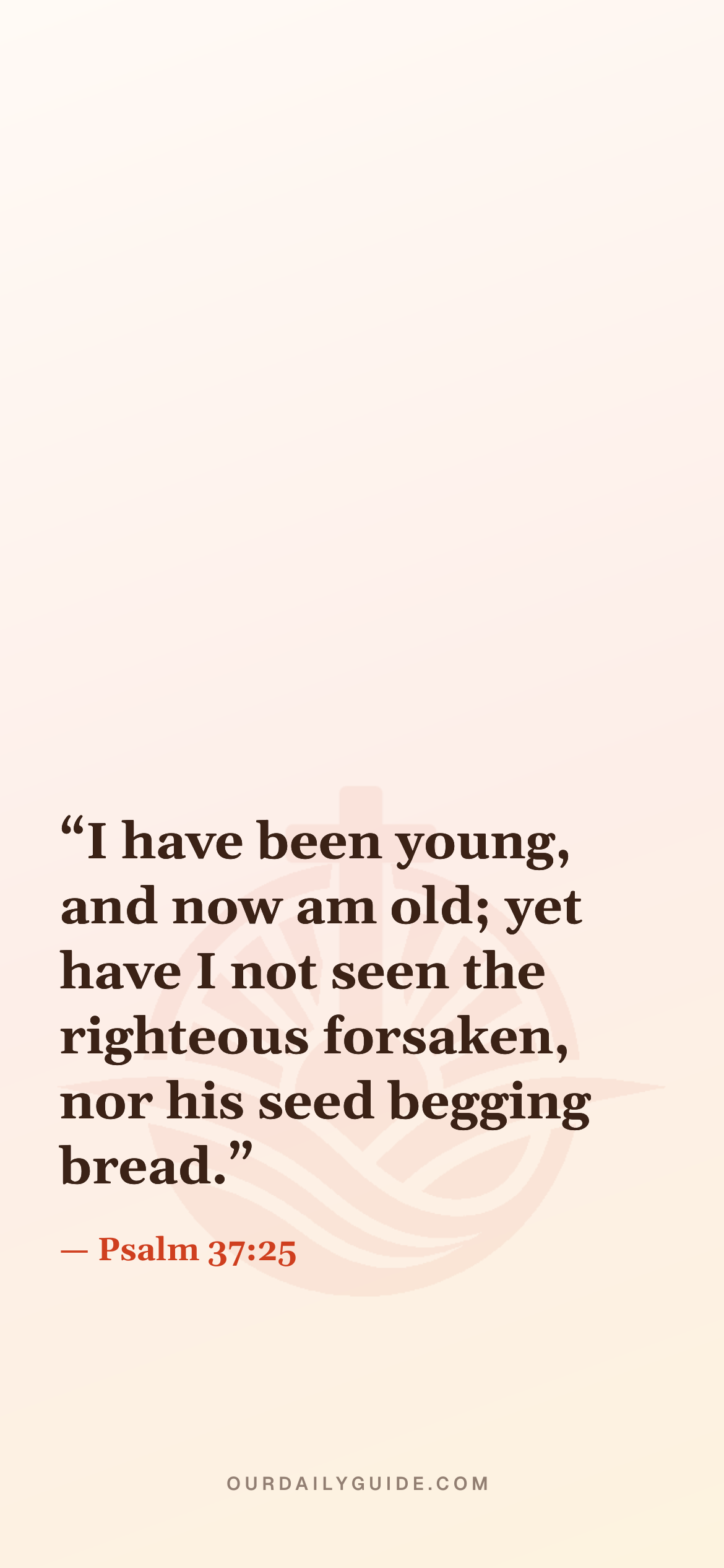 The verse as a phone wallpaper — plain