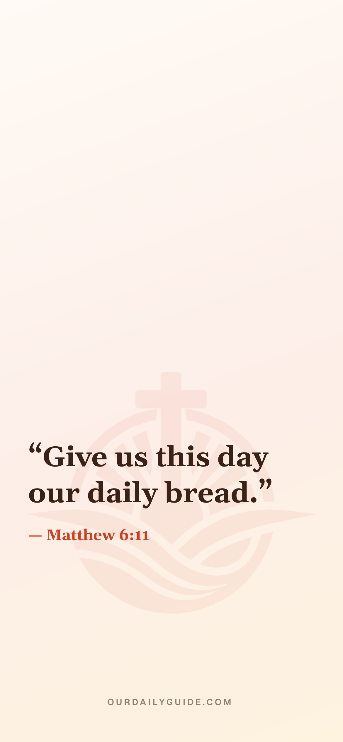 The verse as a phone wallpaper — plain